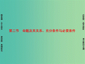 高考數(shù)學(xué)一輪復(fù)習(xí) 第1章 第2節(jié) 命題及其關(guān)系、充分條件與必要條件課件 理 蘇教版.ppt