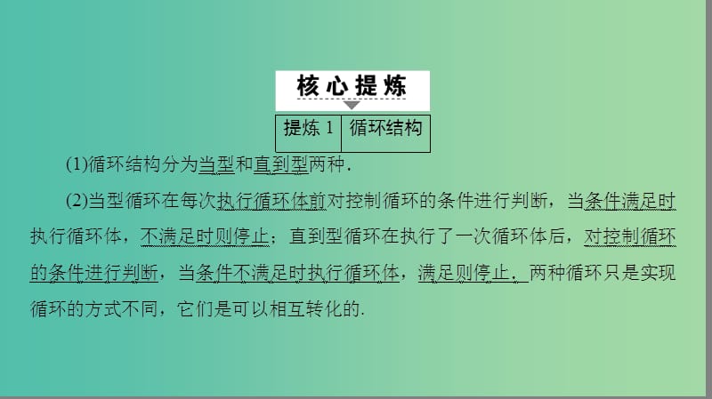 高三数学二轮复习 第2部分 突破点21 算法初步、复数、推理与证明课件(理).ppt_第2页