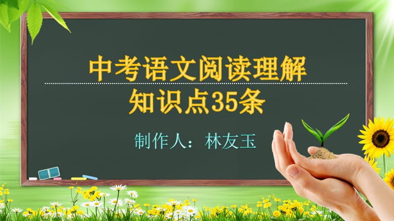 中考语文阅读理解知识点35条.ppt_第1页