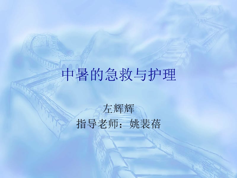 中暑的急救与护理.ppt_第1页