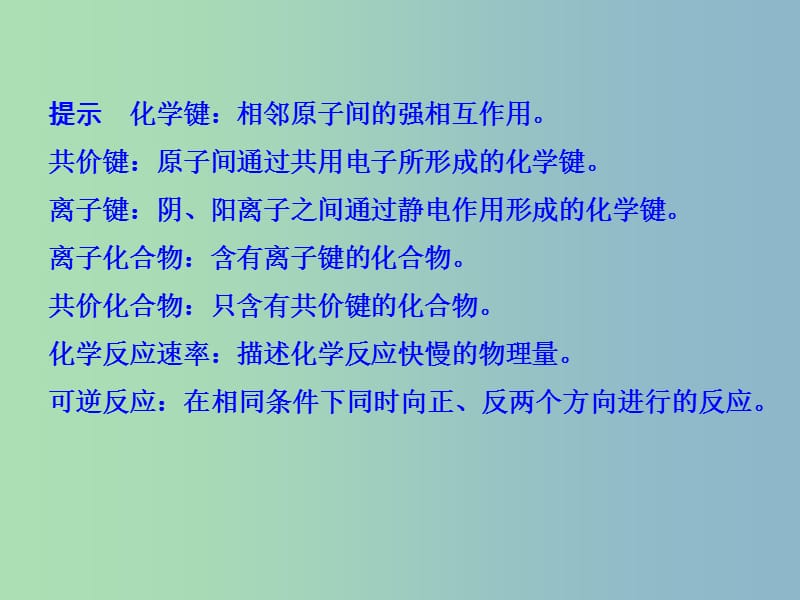 高中化学 第2章 章末归纳整合课件 鲁科版必修2.ppt_第3页