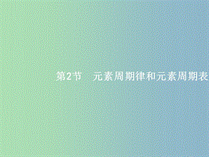 高三化學一輪復習 第5單元 原子結構與元素周期律 第2節(jié) 元素周期律和元素周期表課件 魯科版.ppt