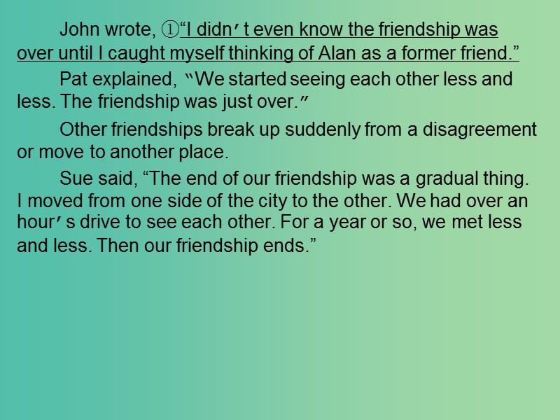 高中英语 3.1 Interpersonal Relationships Friendship课件 外研版选修6.ppt_第2页