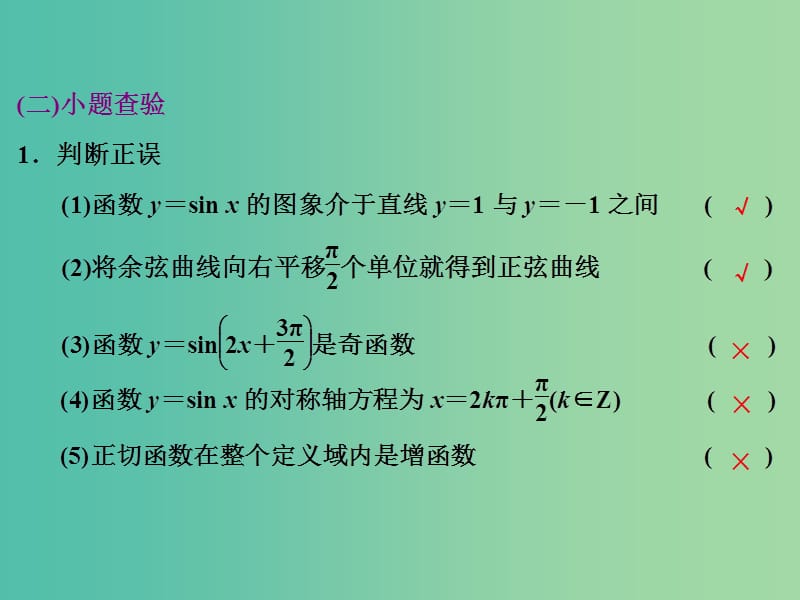 高考数学大一轮复习 第三章 第三节 三角函数的图象与性质课件.ppt_第2页