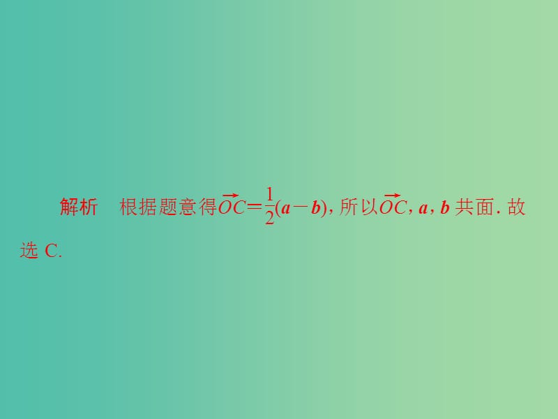 高考数学一轮复习第7章立体几何7.6空间向量及运算习题课件理.ppt_第3页