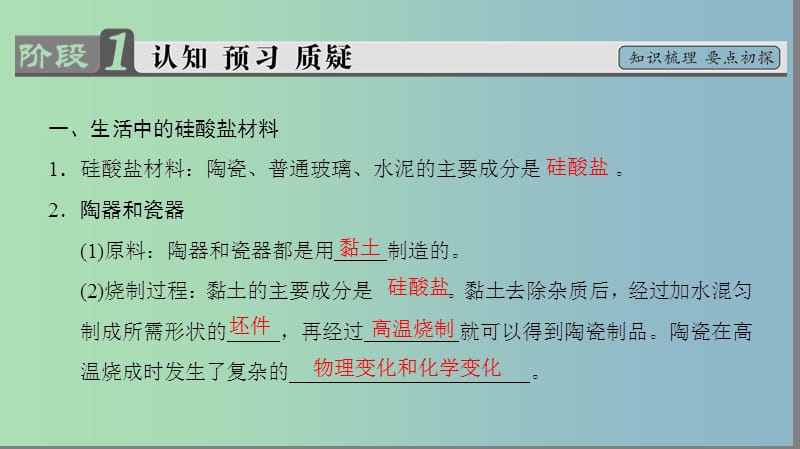 高中化学专题3丰富多彩的生活材料第二单元功能各异的无机非金属材料1课件苏教版.ppt_第3页