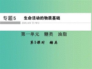 高中化學(xué) 專題5 生命活動(dòng)的物質(zhì)基礎(chǔ) 5.1.1 糖類課件 蘇教版選修5.ppt