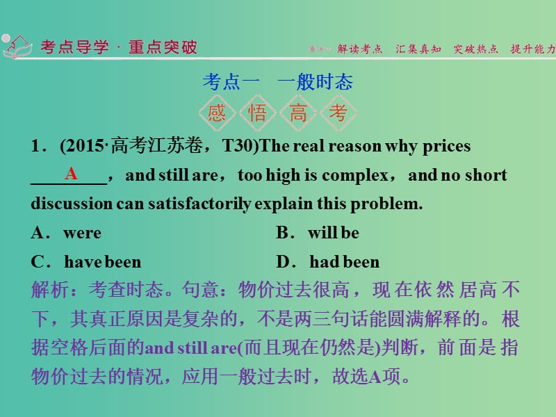 高考英语二轮复习 第一部分 语法突破 专题五 动词的事态和语态课件.ppt_第3页