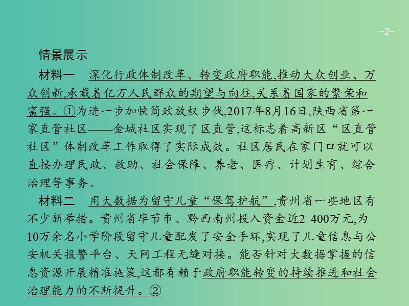 高考政治总复习第二单元为人民服务的政府单元整合课件新人教版.ppt_第2页