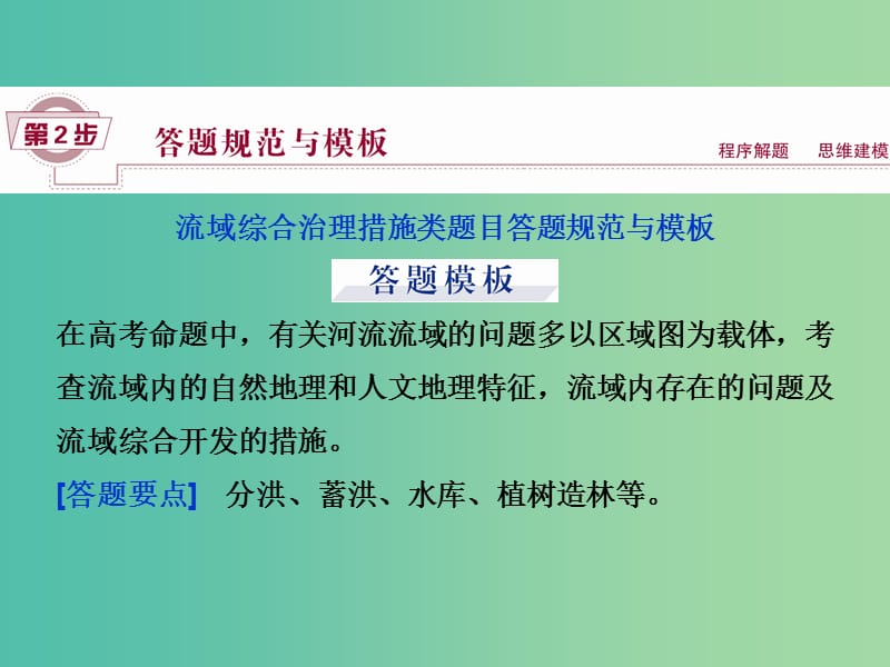 高考地理大一轮复习 第十四章 区域自然资源综合开发利用章末提升三步曲课件.ppt_第3页