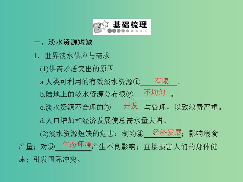 高中地理 3.1 人类面临的主要资源问题课件 新人教版选修6.ppt_第2页