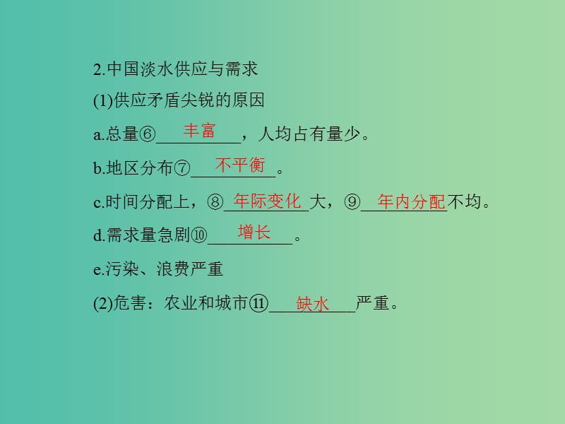 高中地理 3.1 人类面临的主要资源问题课件 新人教版选修6.ppt_第3页