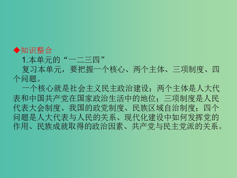 高考政治一轮复习 第3单元提升课件 新人教版必修2.ppt_第3页