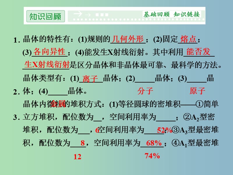 高中化学 3.2金属晶体与离子晶体课件 鲁科版选修3 .ppt_第2页