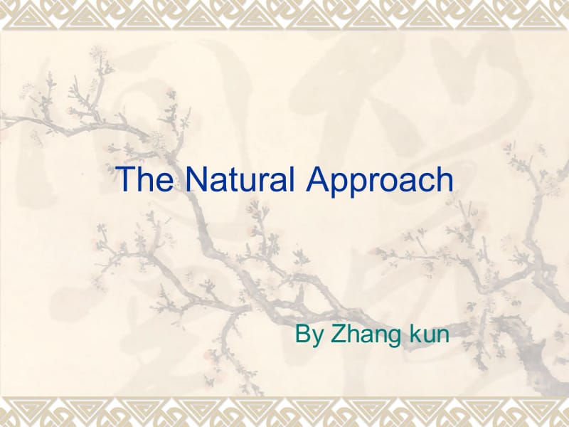 TheNaturalApproach自然法.ppt_第1页