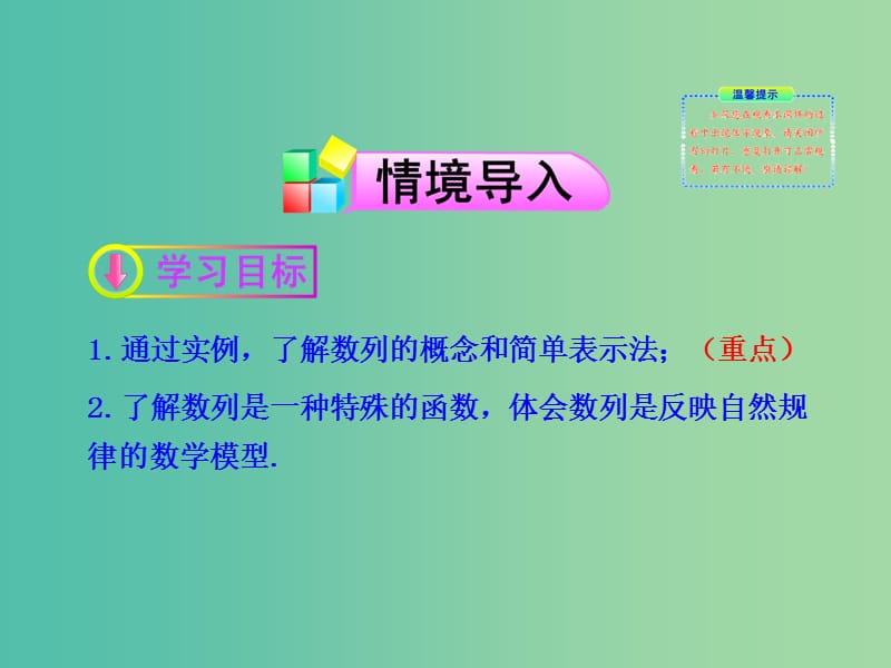 高中数学 2.1数列的概念与简单表示法第1课时课件 新人教A版必修5.ppt_第2页