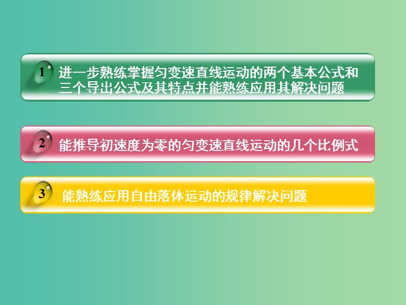 高中物理 2.3 匀变速直线运动的规律（三）课件 沪科版必修1.ppt_第2页