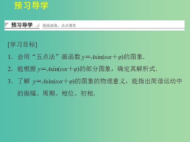 高中数学 3.4.2函数 y=Asinωxφ的图象与性质（二）课件 湘教版必修2.ppt_第2页