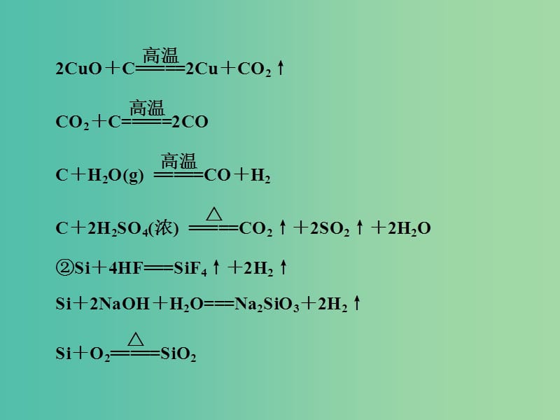 高考化学一轮复习 第一节 碳、硅及无机非金属材料习题讲解课件.ppt_第2页