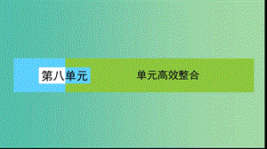 高中歷史第八單元當今世界政治格局的多極化趨勢單元高效整合課件新人教版.ppt