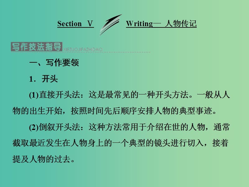 高中英语Module1BasketballSectionⅤWriting-人物传记课件外研版.ppt_第1页