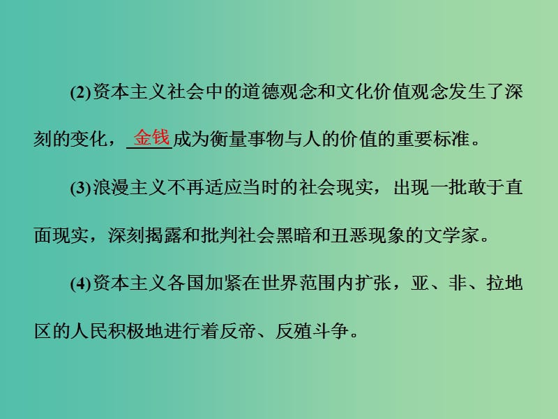 高中历史专题八19世纪以来的文学艺术二碰撞与冲突课件人民版.ppt_第2页