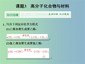 高中化學(xué) 3.3高分子化合物與材料課件 新人教版選修2 .ppt