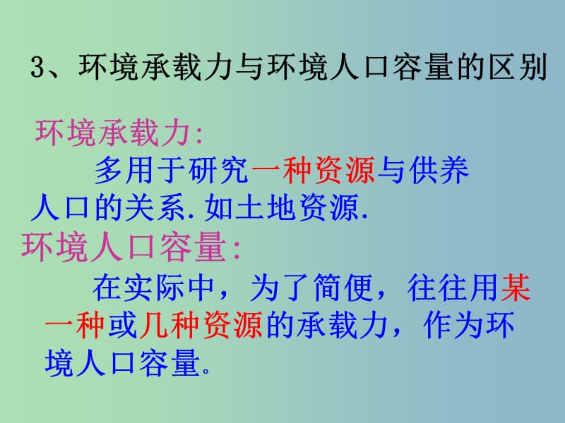 2019版高中地理 1.3人口的合理容量课件.ppt_第3页