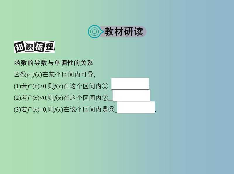 高三数学一轮复习第三章导数及其应用第二节导数与函数的单调性课件文.ppt_第2页