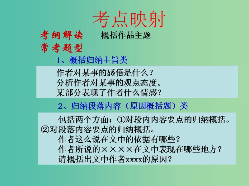 高考语文专题复习 19散文要点概括课件.ppt_第3页