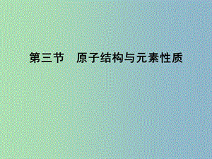 高中化學(xué) 1.3原子結(jié)構(gòu)與元素性質(zhì)課件 魯科版選修3.ppt