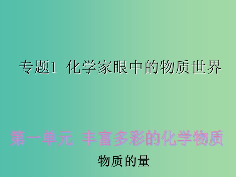 高中化学 1.1.2 物质的量课件1 苏教版必修1.ppt_第1页