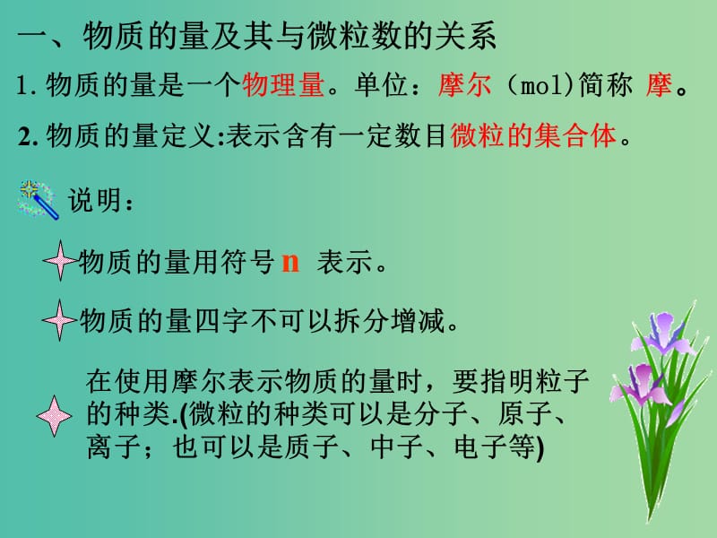 高中化学 1.1.2 物质的量课件1 苏教版必修1.ppt_第3页