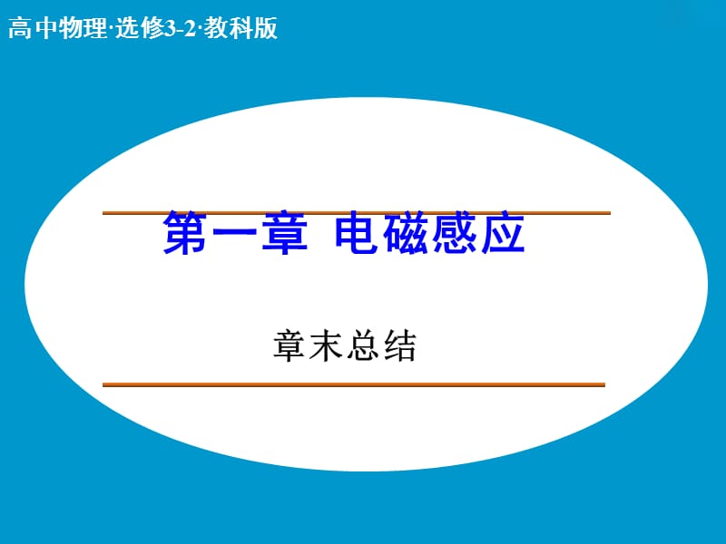 高中物理 第一章 电磁感应章末总结课件 教科版选修3-2.ppt_第1页