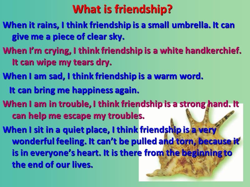 高中英语 Module3 Module3 Interpersonal Relationships Friendship课件 新人教版选修6.ppt_第3页