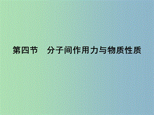 高中化學(xué) 2.4分子間作用力與物質(zhì)性質(zhì)課件 魯科版選修3 .ppt