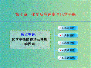 高考化學(xué)一輪復(fù)習(xí) 7.7熱點(diǎn)突破 化學(xué)平衡的移動(dòng)及其影響因素課件.ppt