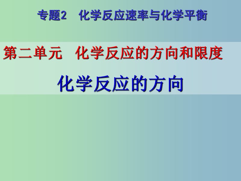 高中化学 学科专题教研活动《化学反应的方向》课件 新人教版选修4.ppt_第1页