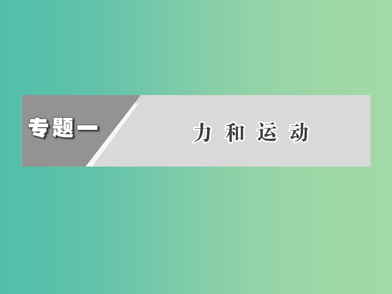 高考物理二轮复习 第一阶段 专题一 第2讲 牛顿运动定律与直线运动课件.ppt_第2页