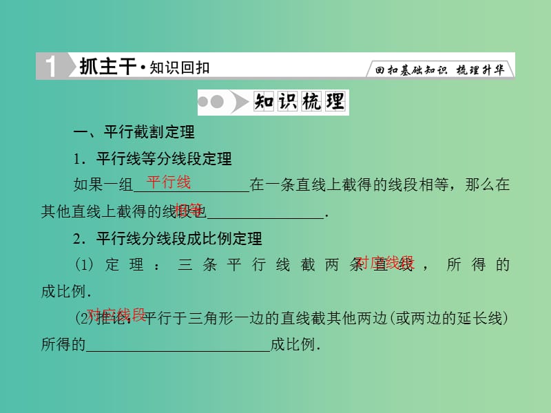 高考数学一轮复习 几何证明选讲课件 理 新人教A版.ppt_第3页