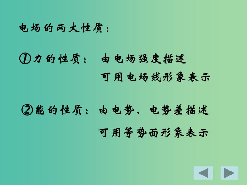 高中物理 1.6《电势差与电场强度的关系》课件 新人教版选修3-1.ppt_第2页