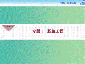 高中生物 專題3.1 體內(nèi)受精和早期胚胎發(fā)育課件 新人教版選修3.ppt