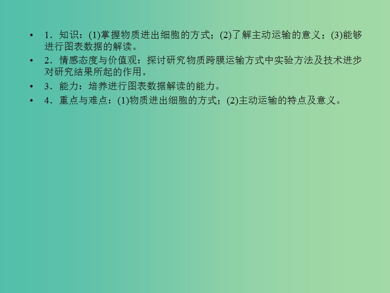 高中生物《43 物质跨膜运输的方式》课件 新人教版必修1.ppt_第3页