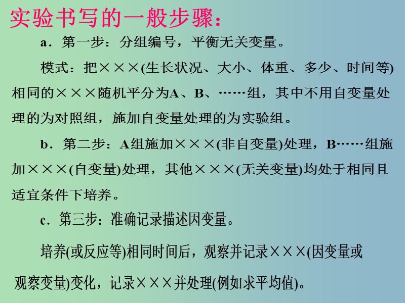 2019版高考生物复习 实验与探究复习课件2.ppt_第2页