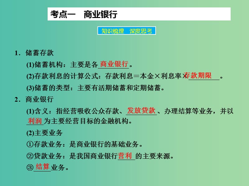 高考政治大一轮复习 第二单元 第六课 投资理财的选择课件 新人教版.ppt_第3页