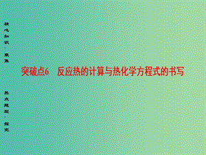 高三化學二輪復習 第1部分 專題2 化學基本理論 突破點6 反應(yīng)熱的計算與熱化學方程式的書寫課件.ppt