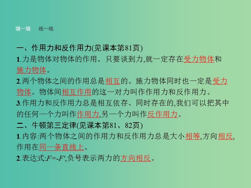 高中物理 第4章 牛顿运动定律 5 牛顿第三定律课件 新人教版必修1.ppt_第3页