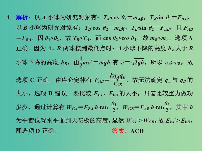 高考物理一轮复习 第六章 高频考点真题验收全通关习题详解课件 新人教版.ppt_第3页