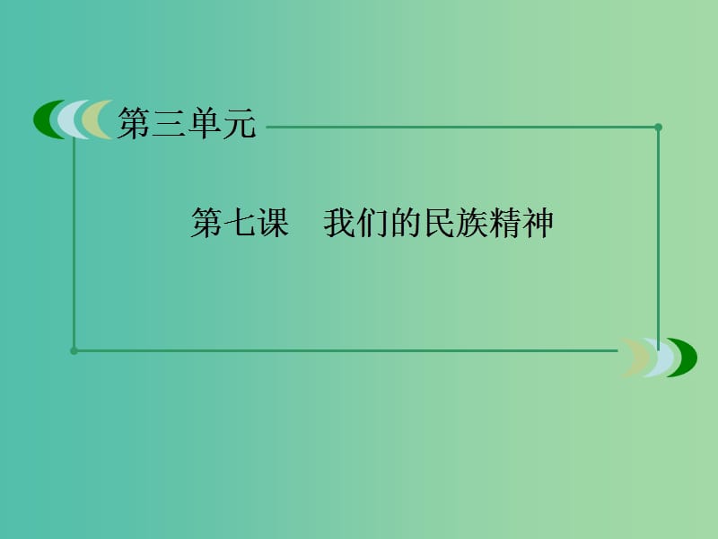 高中政治 第7课《我们的民族精神》课件 新人教版必修3.ppt_第3页