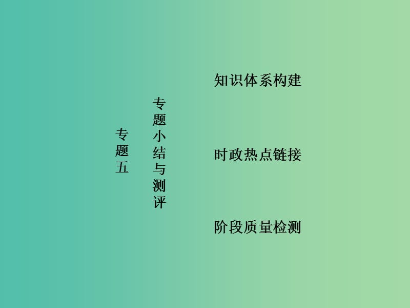 高中政治专题五中国社会主义市抄济的探索专题小结与测评课件新人教版.ppt_第1页